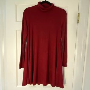 Lulu’s Maroon Turtleneck Dress